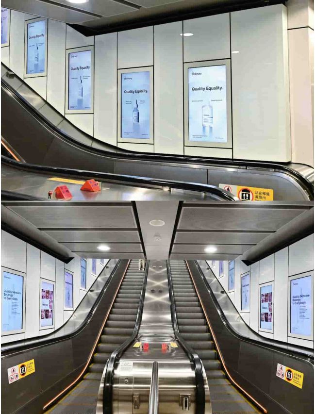 The Ordinary Escalator Crown Digital @ Causeway Bay