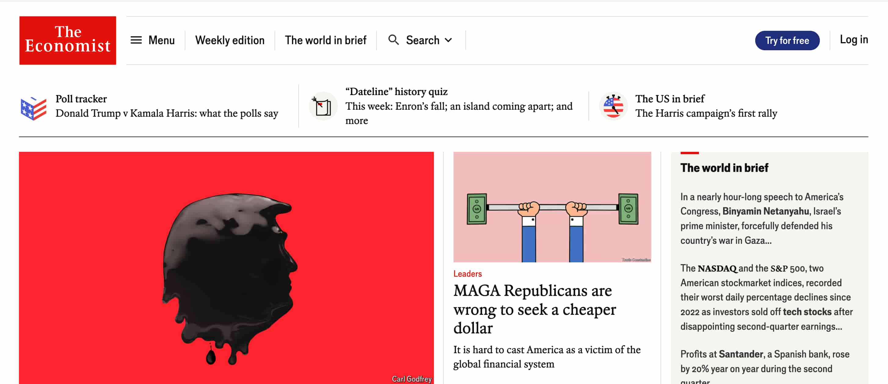 The Economist Website