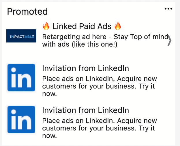 LinkedIn 文字廣告 例子
